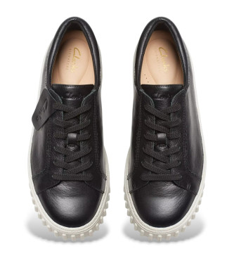 Clarks Mayhill Walk chaussures en cuir noir