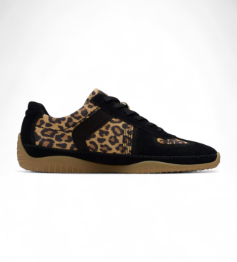 Clarks Pantofole Meridor Lo in pelle animalier
