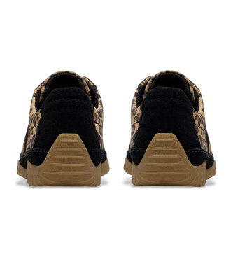 Clarks Pantofole Meridor Lo in pelle animalier