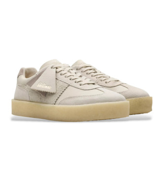 Clarks Sapatilhas Tor 80 em pele off-white 