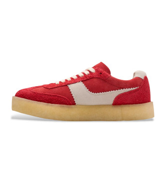 Clarks Usnjeni čevlji Tor 80 rdeči
