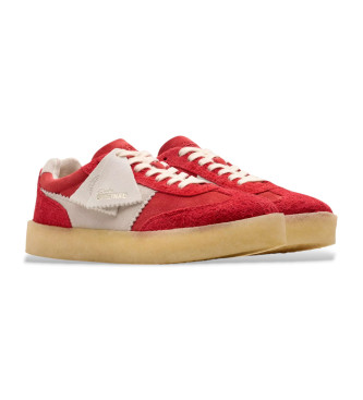 Clarks Usnjeni čevlji Tor 80 rdeči