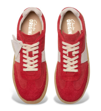 Clarks Usnjeni čevlji Tor 80 rdeči
