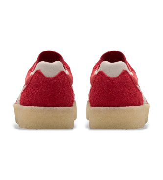 Clarks Leder Turnschuhe Tor 80 rot