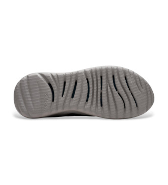 Clarks Lt360 Čipkaste usnjene superge temno sive barve