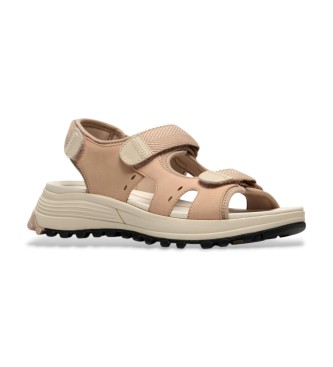 Clarks ATLTrek Surf sandaler i beige l�der