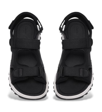 Clarks ATLTrek Leather Sandals Surf black