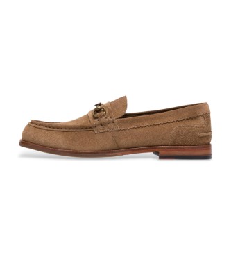 Clarks CraftJames L - Baskets en cuir beige