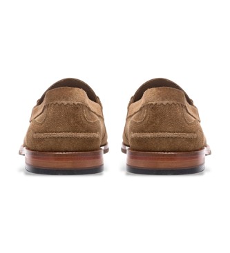 Clarks CraftJames L - Baskets en cuir beige