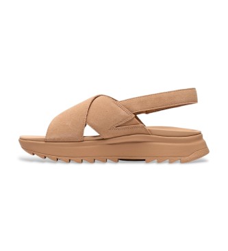Clarks Sandali Wish DashLite in pelle beige