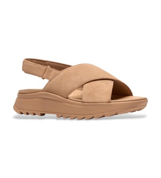 Clarks Sandali Wish DashLite in pelle beige