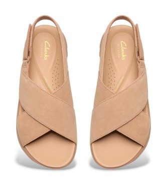 Clarks Sandali Wish DashLite in pelle beige