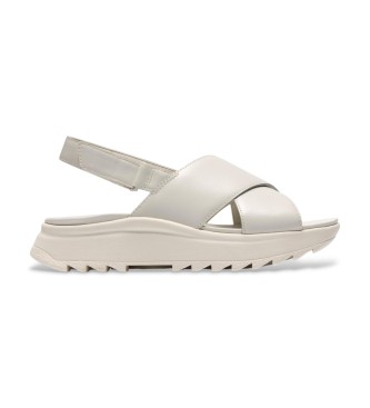 Clarks Sandales en cuir DashLite Wish blanc