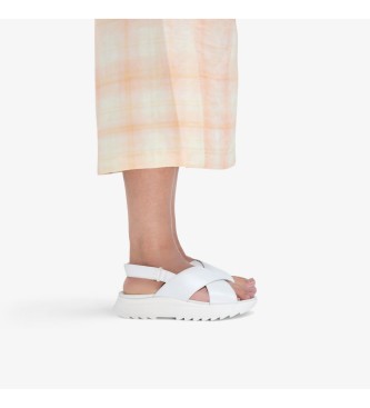 Clarks Sandales en cuir DashLite Wish blanc