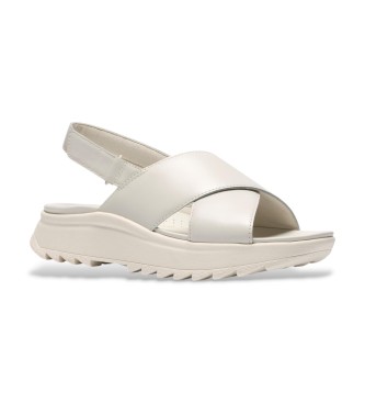 Clarks Sandales en cuir DashLite Wish blanc