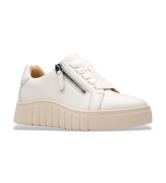 Clarks Mykah Joy Leren Sneakers Wit