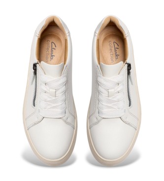 Clarks Mykah Joy Leren Sneakers Wit