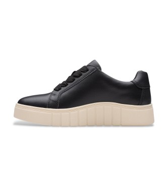 Clarks Mykah Joy Leren Sneakers zwart