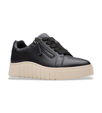 Clarks Mykah Joy Leren Sneakers zwart