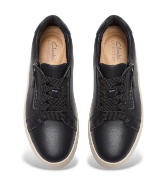 Clarks Mykah Joy Leren Sneakers zwart