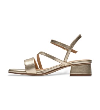 Clarks Leather sandals Serina35 Strap golden