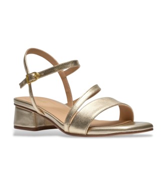 Clarks Leather sandals Serina35 Strap golden