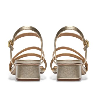 Clarks Leather sandals Serina35 Strap golden