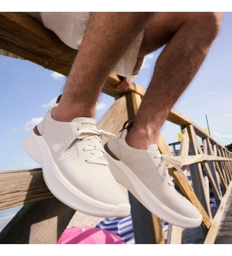 Clarks Trainers Solevana Style gebroken wit