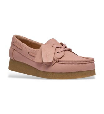 Clarks WallabeeEVOSea Leder Mokassins rosa