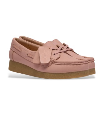 Clarks WallabeeEVOSea Leder Mokassins rosa