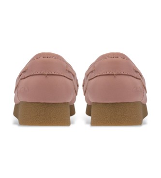 Clarks WallabeeEVOSea Leder Mokassins rosa