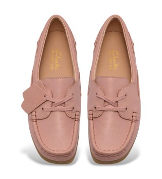 Clarks WallabeeEVOSea Leder Mokassins rosa