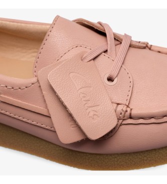 Clarks WallabeeEVOSea Leder Mokassins rosa