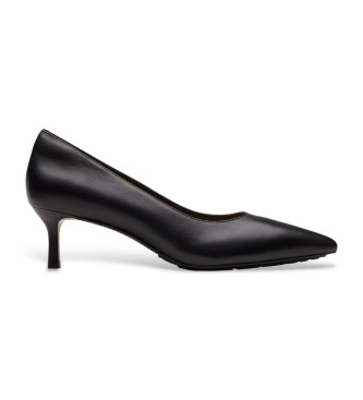 Clarks Adela Court chaussures en cuir noir