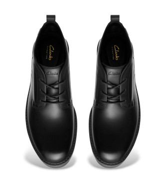Clarks Lederschuhe Aldwin Mid GTX schwarz