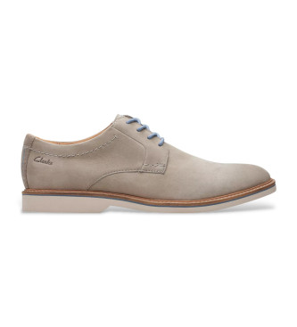 Clarks Atticus LTLace grey leather shoes