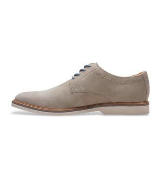 Clarks Atticus LTLace grey leather shoes