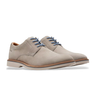 Clarks Atticus LTLace grey leather shoes