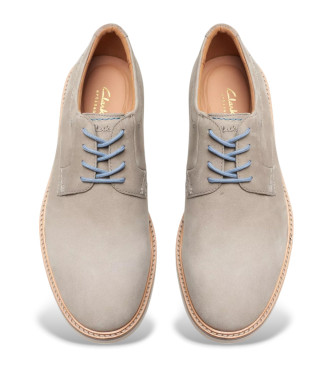 Clarks Atticus LTLace grey leather shoes