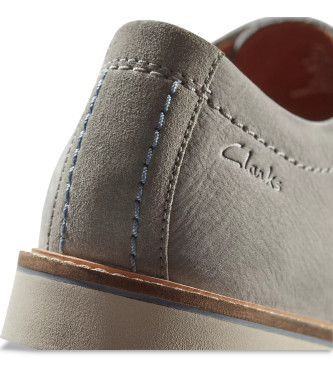 Clarks Atticus LTLace grey leather shoes