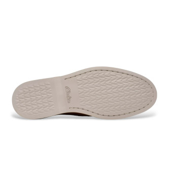 Clarks Atticus LTSapatos de couro com atacadores castanhos