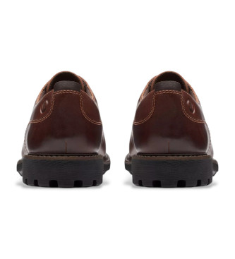 Clarks Brown Batcombe Tie leather shoes