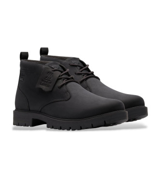 Clarks Berhill Mid GTX Leather Boots noir