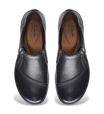 Clarks Usnjeni čevlji Carleigh Ray črni