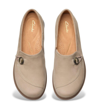 Clarks Usnjeni čevlji Certina Ease bež barve