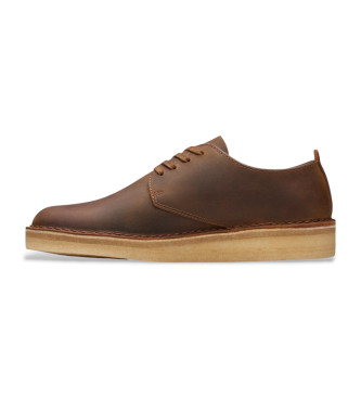 Clarks Coal London brown leather shoes