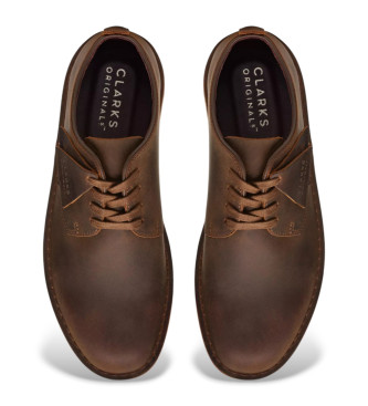 Clarks Coal London brown leather shoes