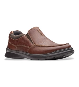 Clarks Zapatos de Piel Cotrell Free marrón