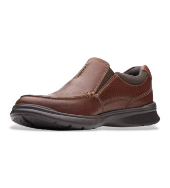 Clarks Zapatos de Piel Cotrell Free marrón