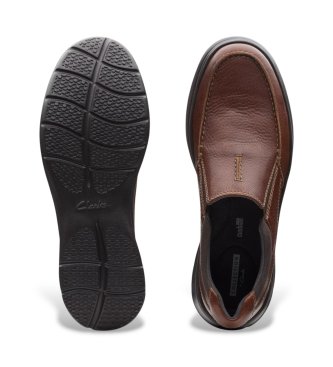 Clarks Zapatos de Piel Cotrell Free marrón